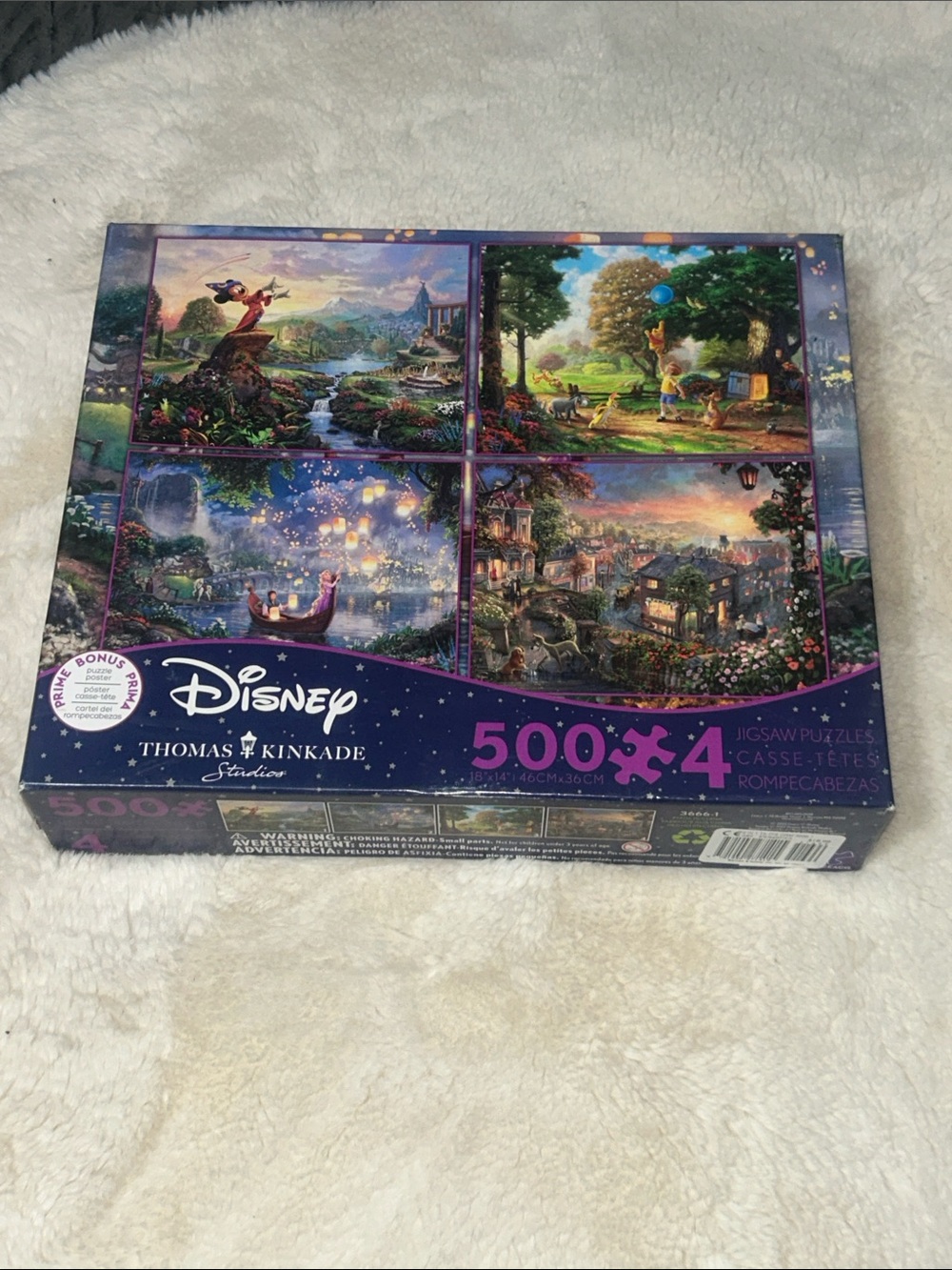 Disney Thomas Kinkade 500x4 Jigsaw Puzzle Set